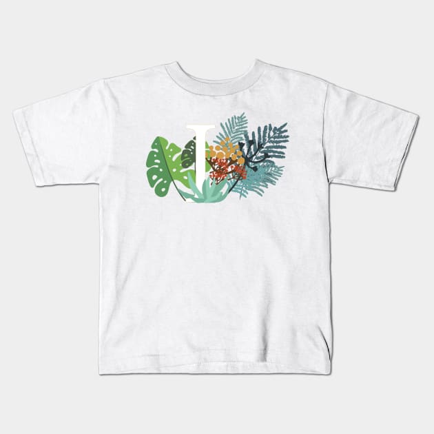 Plant Letter I Kids T-Shirt by HiPolly